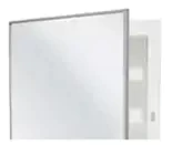 Stainless steel frame, medicine cabinets with fixed or repositionable (adjustable) shelves.